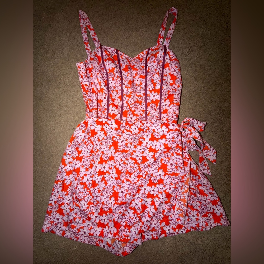 Vibrant Floral Romper